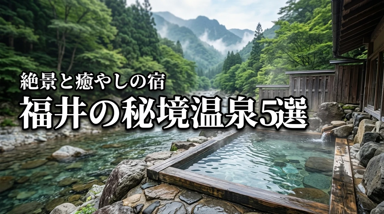 福井の秘境温泉おすすめ5選！絶景と癒やしの宿で過ごす最高の休日プラン