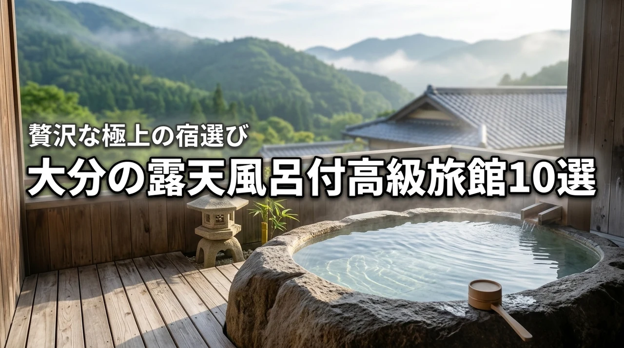 大分で露天風呂付き客室がある高級旅館おすすめ10選！贅沢なひとときを過ごす宿選び