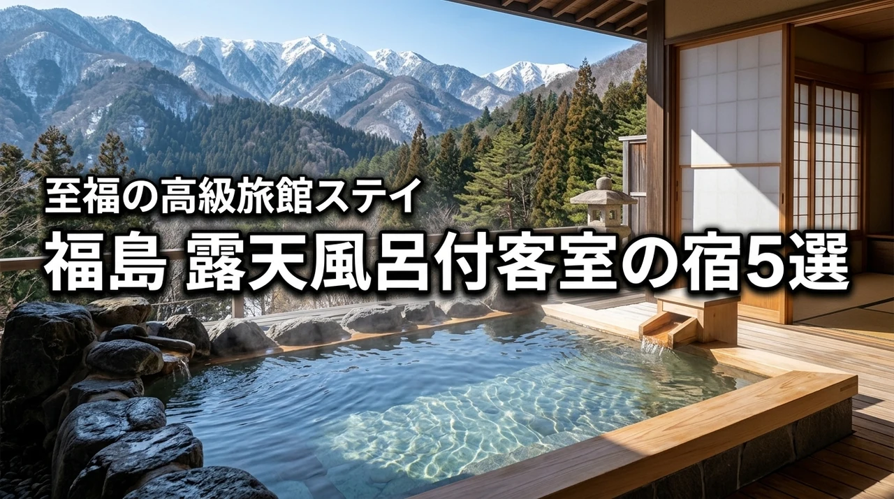 福島県で露天風呂付き客室がある高級旅館おすすめ5選！至福の滞在