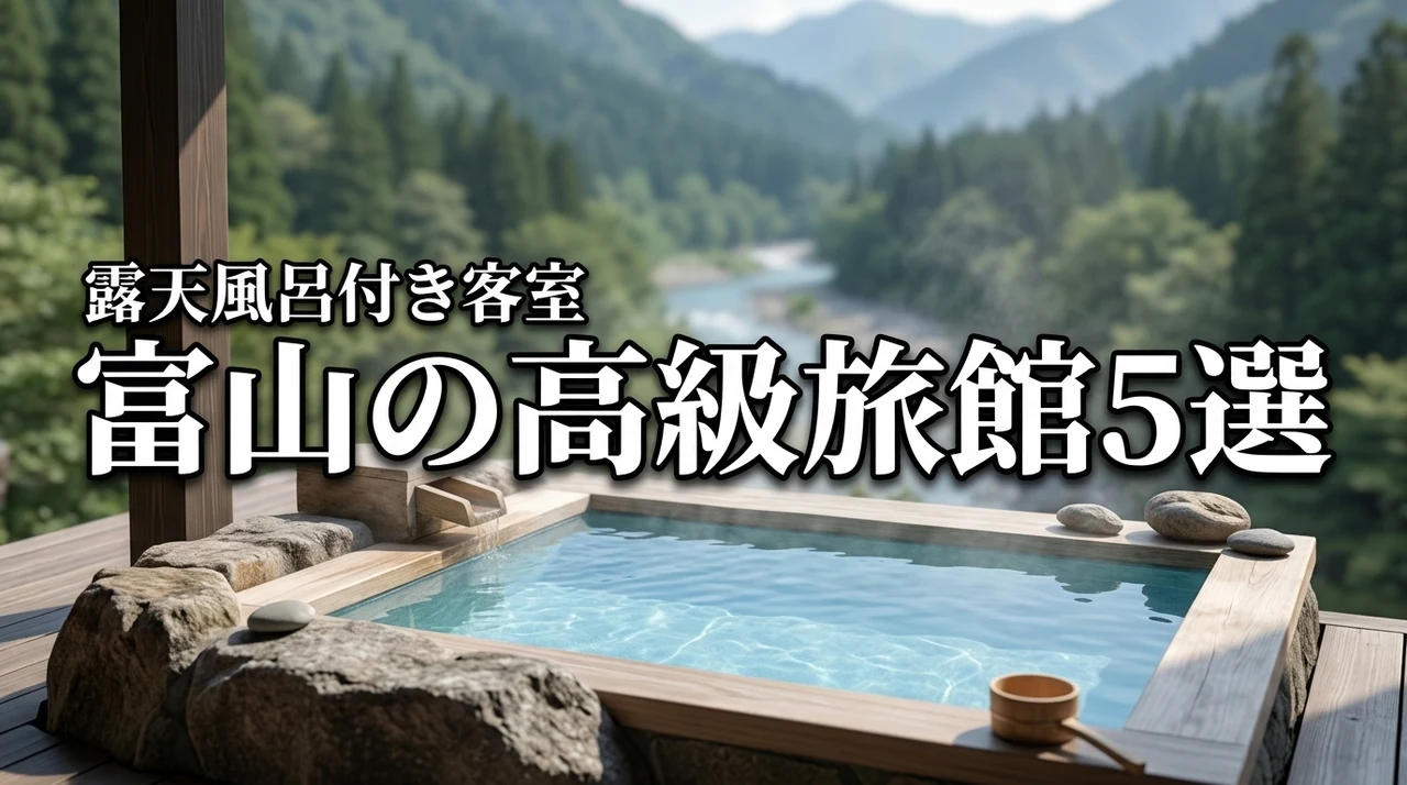 富山の露天風呂付き客室がある高級旅館おすすめ5選！至福の滞在へ