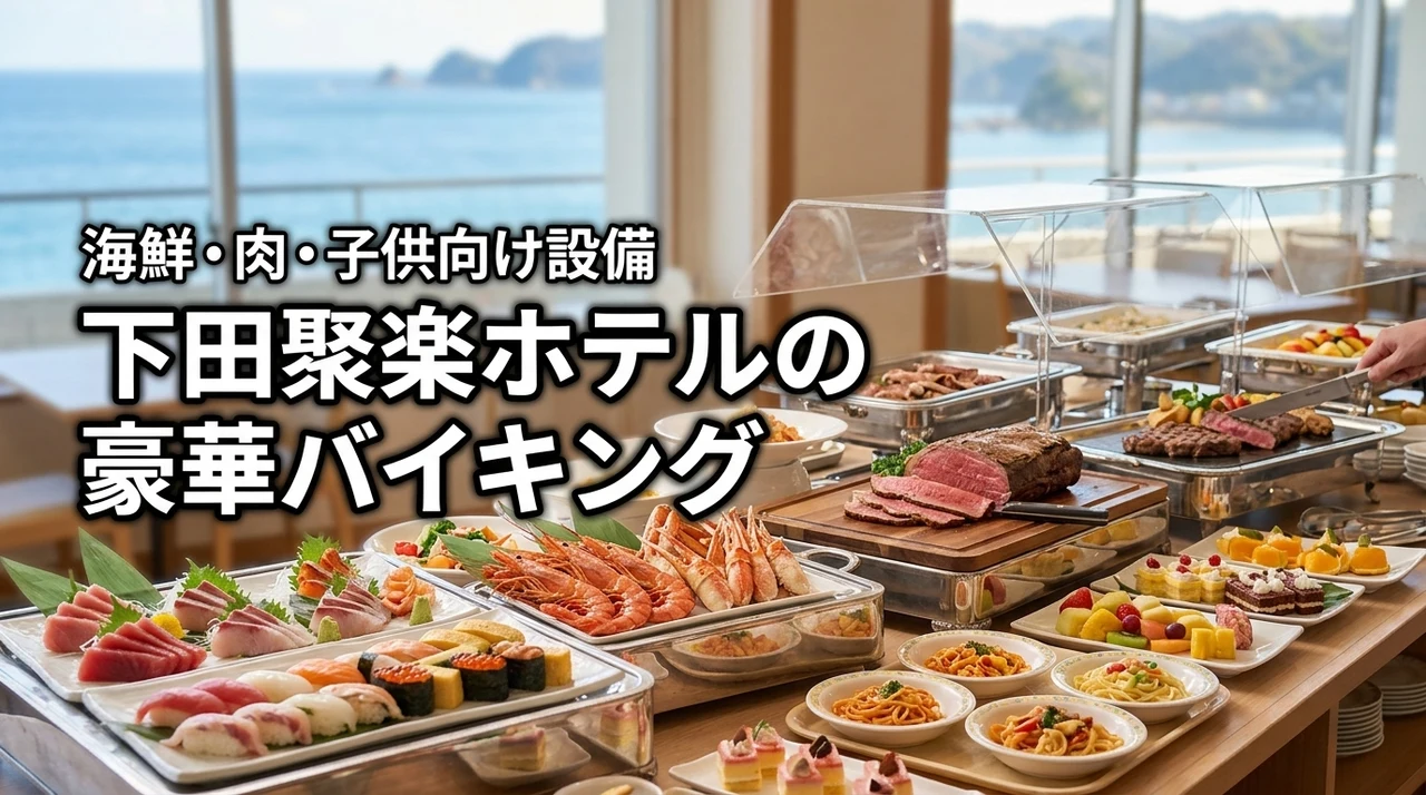 下田聚楽ホテルのバイキングのメニューは豪華？海鮮や肉から子供向け設備まで徹底紹介
