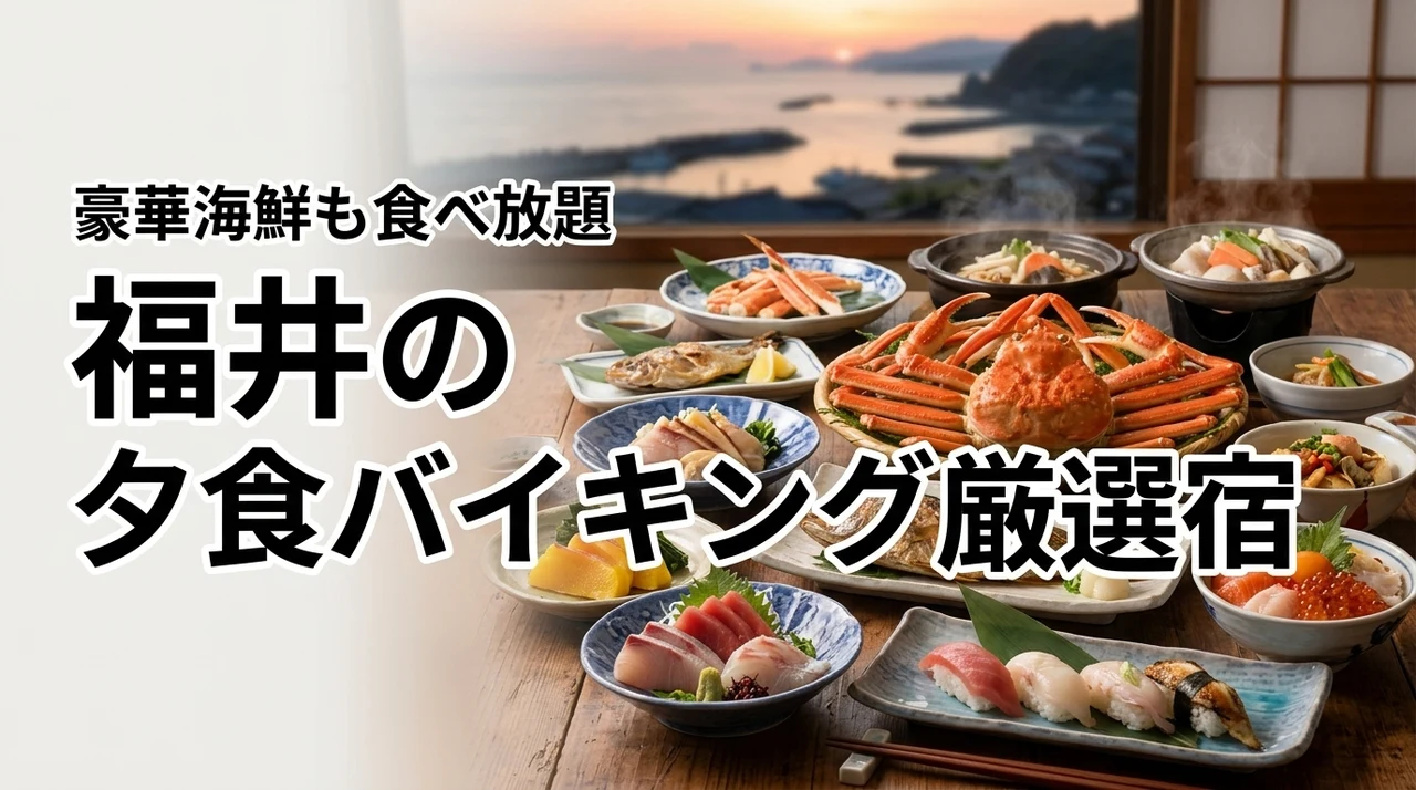 海鮮も地産食材も食べ放題！福井で夕食バイキングが美味しい宿を厳選して紹介