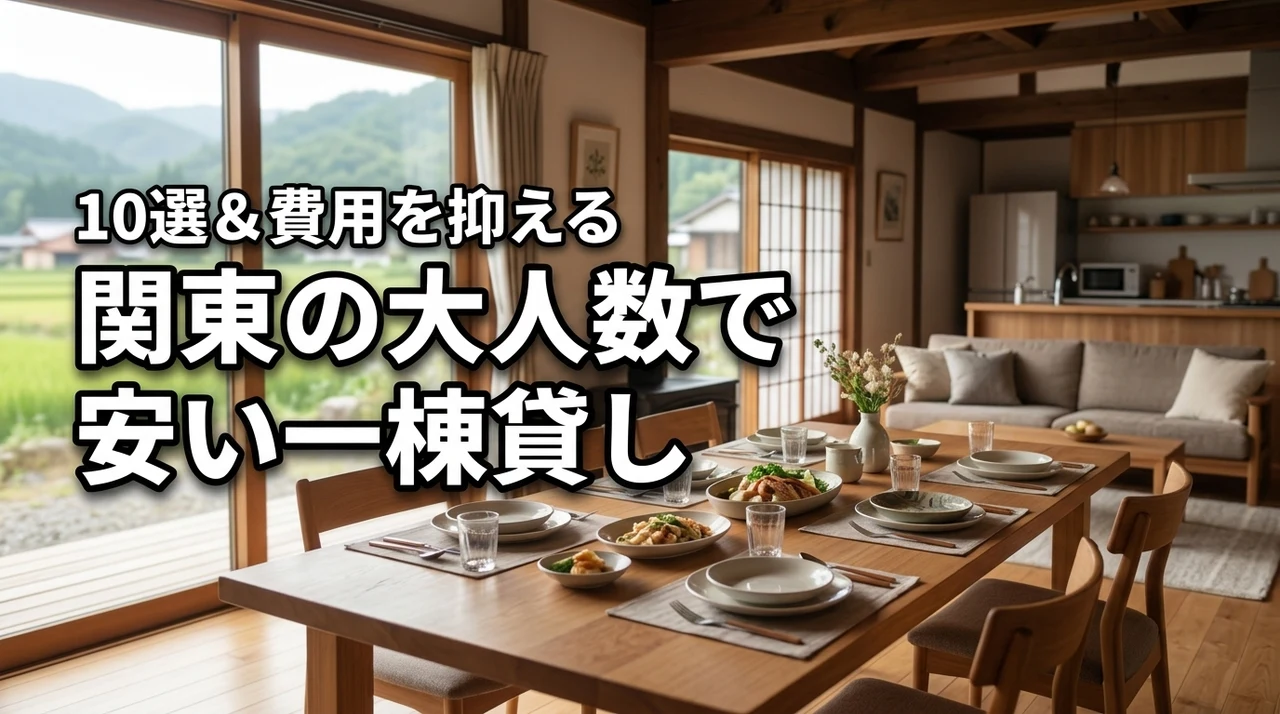 関東の大人数でも安い一棟貸し施設10選！1人あたりの料金を抑えるコツ
