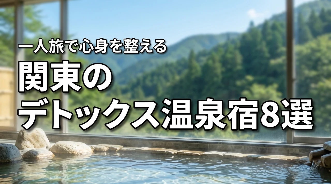 関東の一人旅でデトックス！心身を整えるおすすめ温泉宿8選と場所選びのポイント
