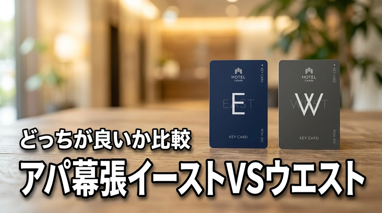 アパホテル幕張のイーストとウエストの違いは？どっちが良いか宿泊目的別に徹底比較