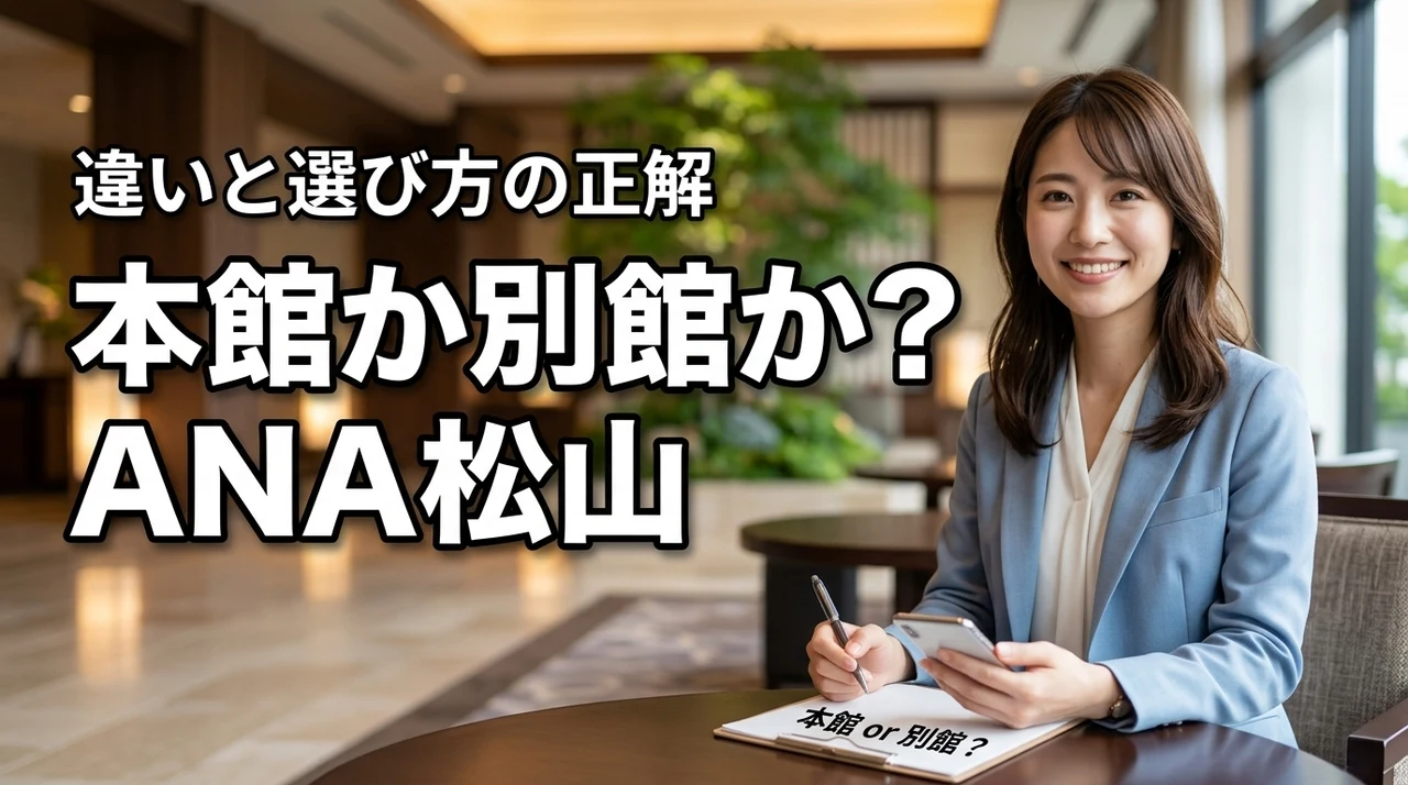 後悔しない予約を！ANAクラウンプラザホテル松山の本館と別館の違いと選び方の正解
