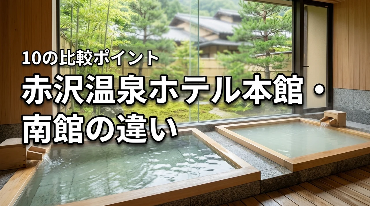 赤沢温泉ホテルの本館と南館の違い10選！どっちに泊まるか迷う人必見