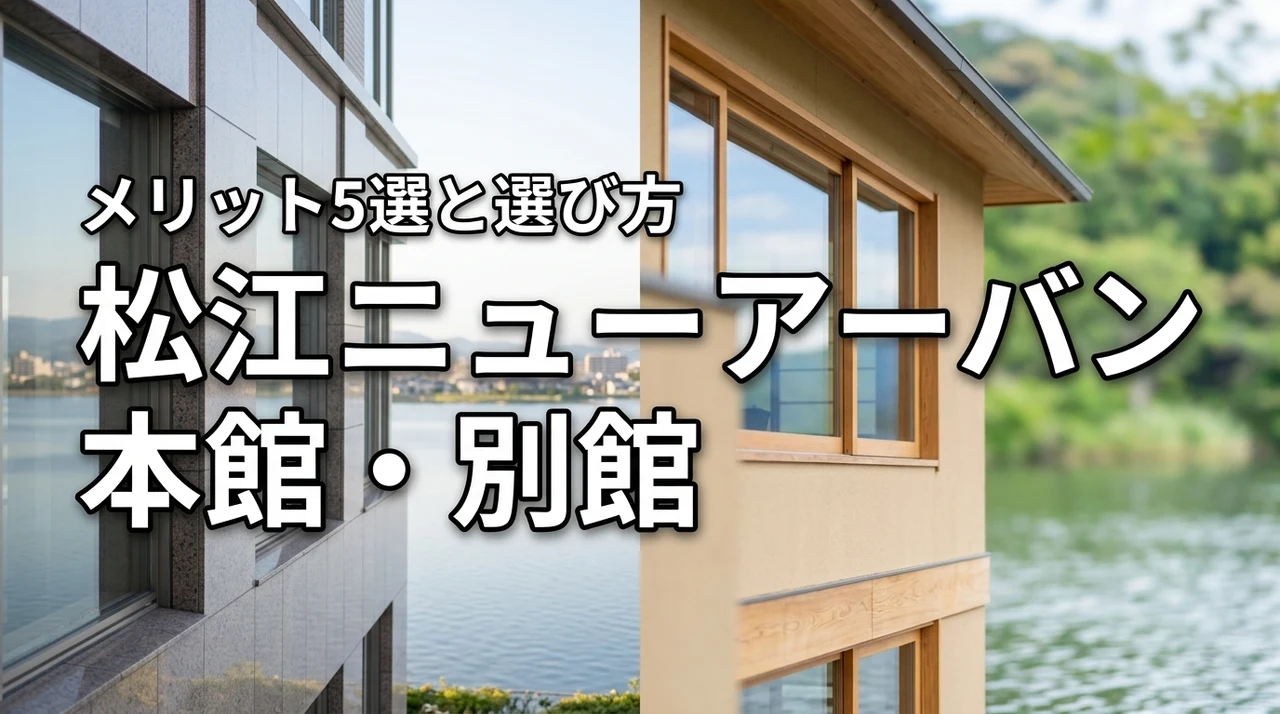 松江ニューアーバンホテルの本館と別館の違いは？5つのメリットと客室選びのコツ