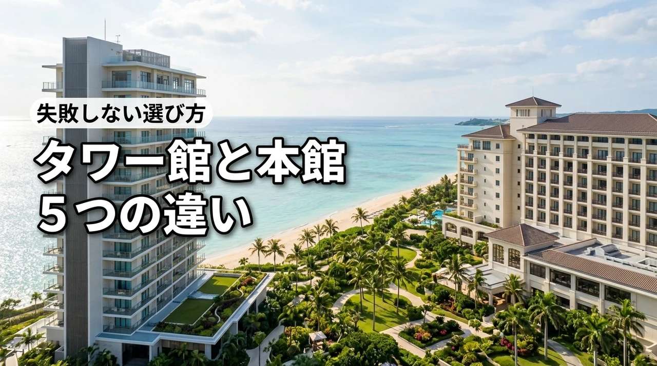 ホテルブリーズベイマリーナのタワー館と本館の違いは？5つの比較で失敗しない選び方を解説