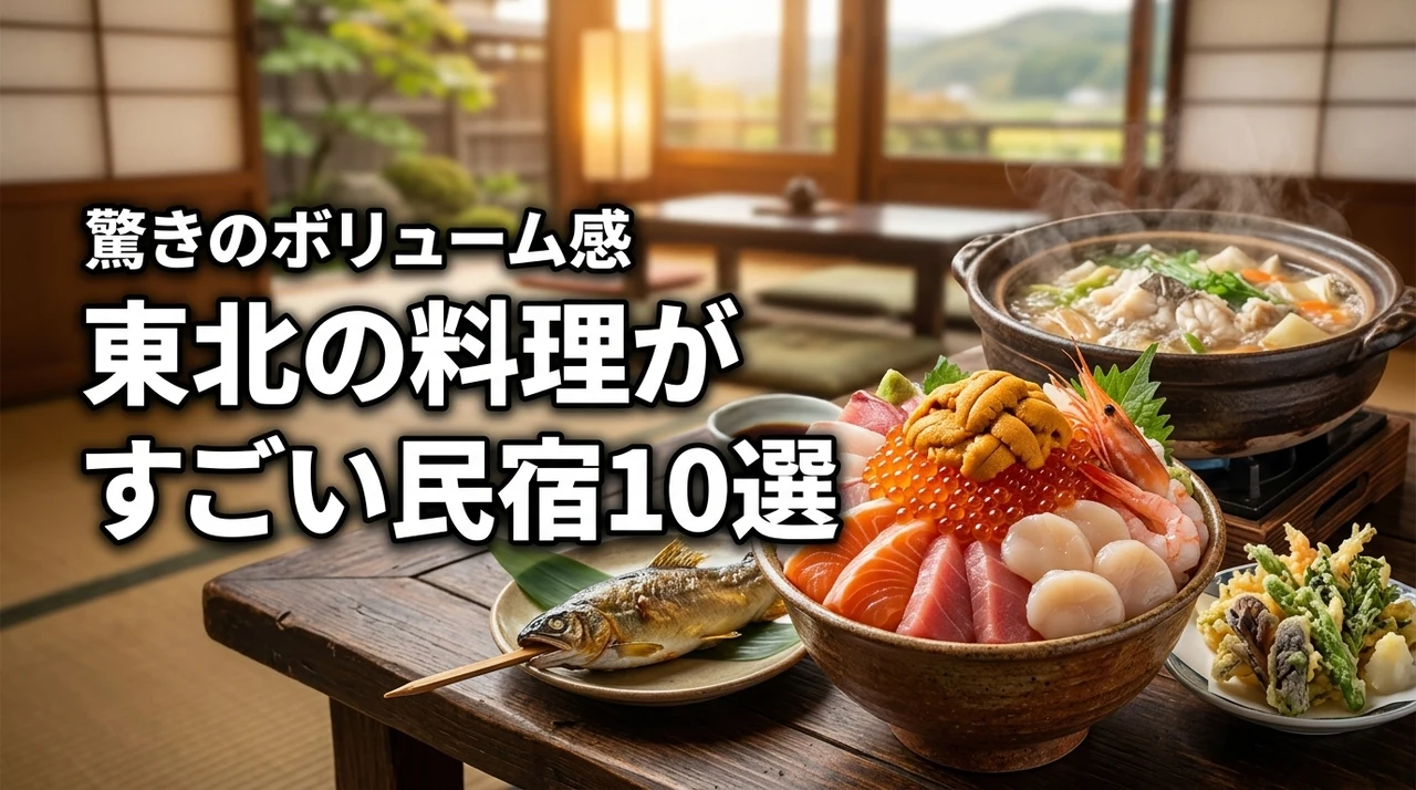 東北で料理がすごい民宿10選！食べきれないボリュームで満足度が高い宿を厳選