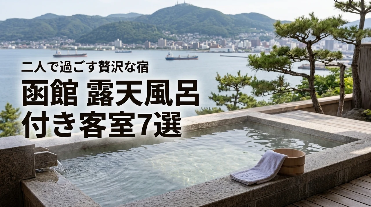 函館で露天風呂付き客室がある宿7選！カップルにおすすめの贅沢な宿泊先を比較