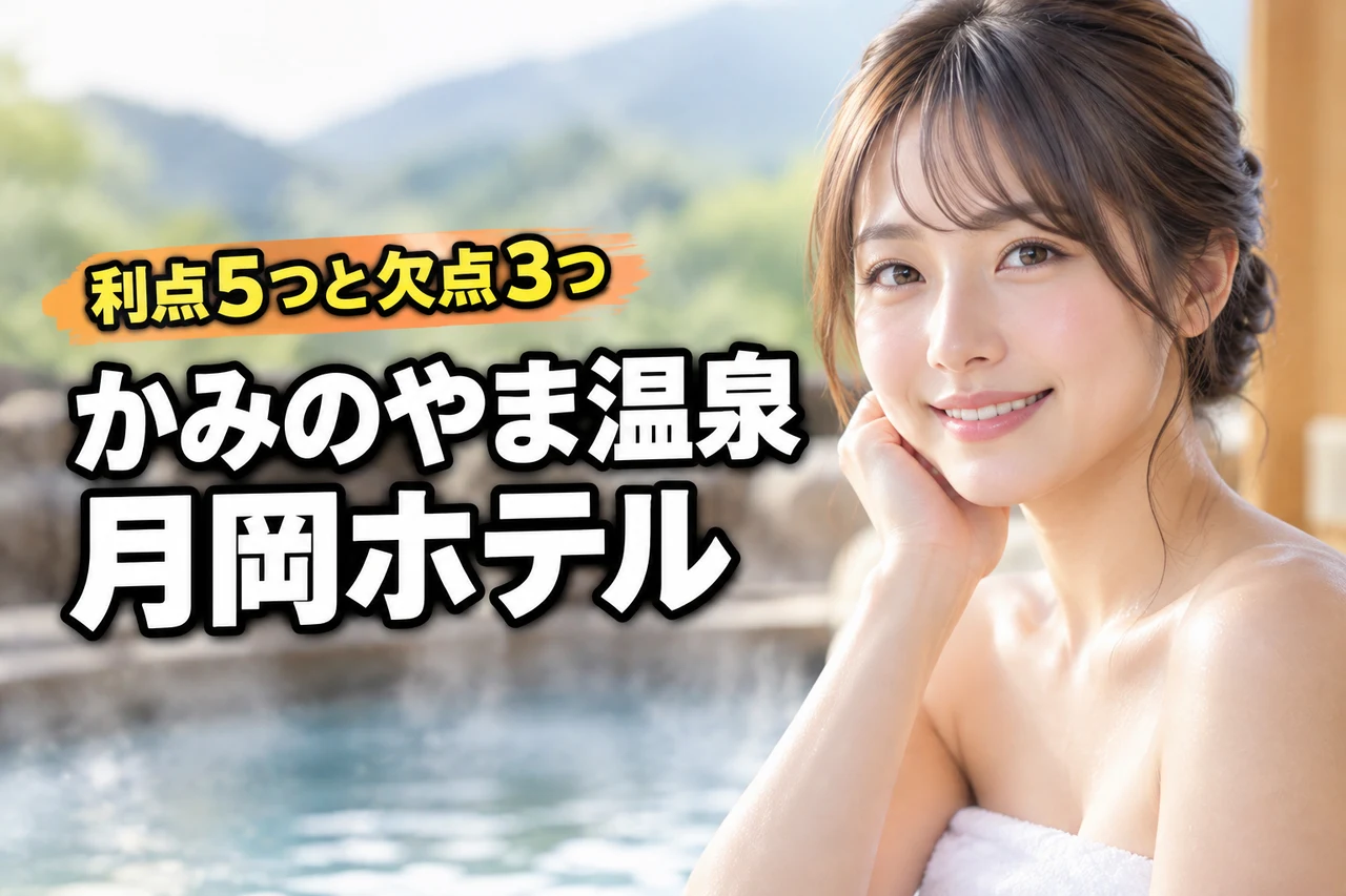 月岡ホテルはかみのやま温泉で人気？5つのメリットと3つのデメリットを公開（記事のアイキャッチ画像）